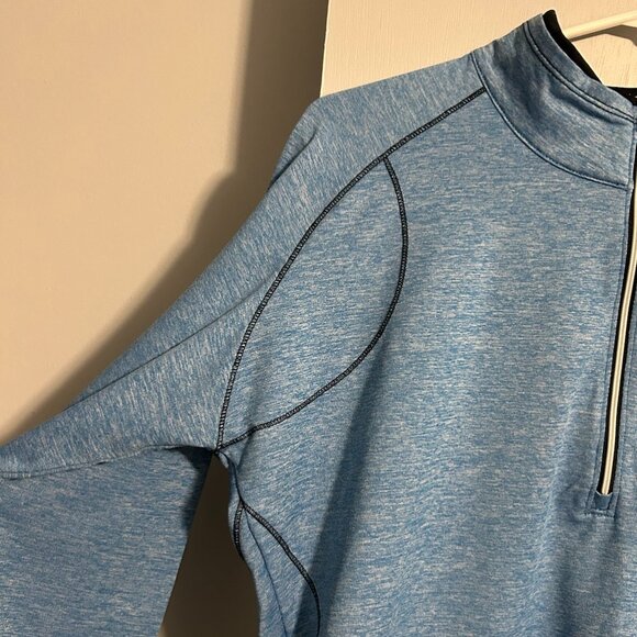 FootJoy Heathered Blue 1/4 Quarter Zip Golf Pullover Women's Size L - Picture 4 of 12